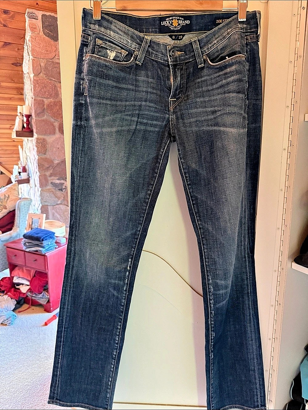 Lucky Brand Zoe Straight Leg Jeans Blue Waist 29